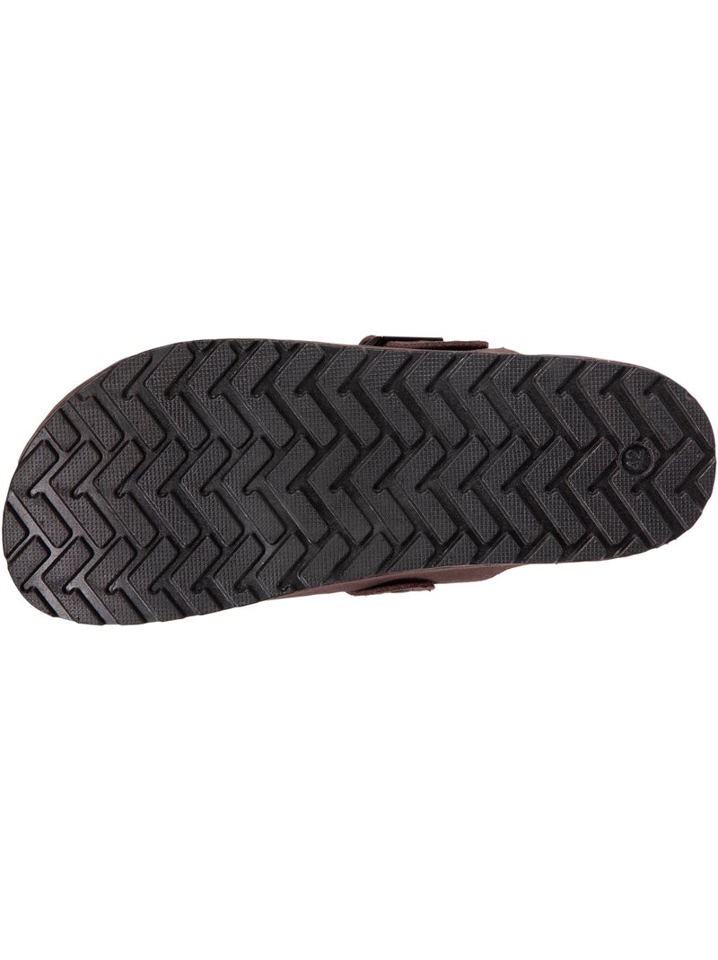 Zoccoli pelle, suola extra flessibile isotoner Marrone cioccolato - Kiabi