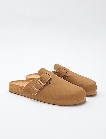 Zoccoli sabot effetto scamosciato