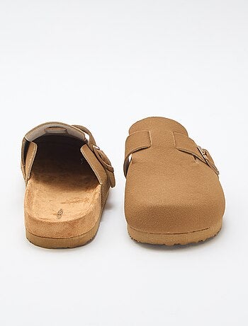 Zoccoli sabot effetto scamosciato