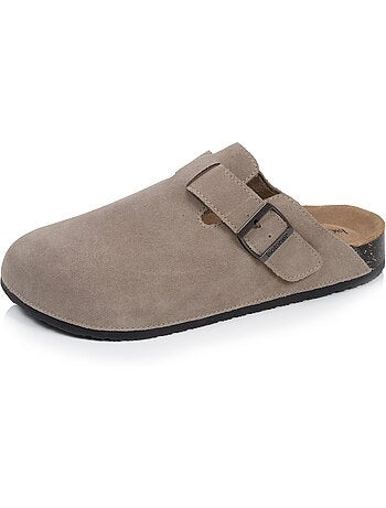 Zoccoli soletta in pelle extra-flessibile - inserto comfort sul tallone isotoner