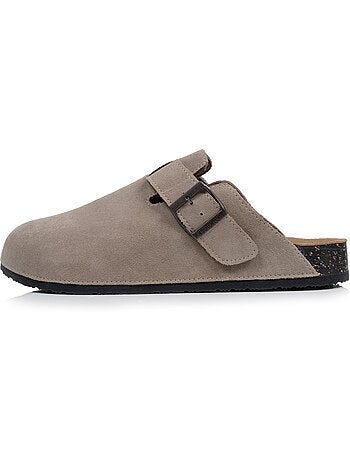 Zoccoli soletta in pelle extra-flessibile - inserto comfort sul tallone isotoner