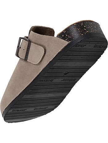 Zoccoli soletta in pelle extra-flessibile - inserto comfort sul tallone isotoner