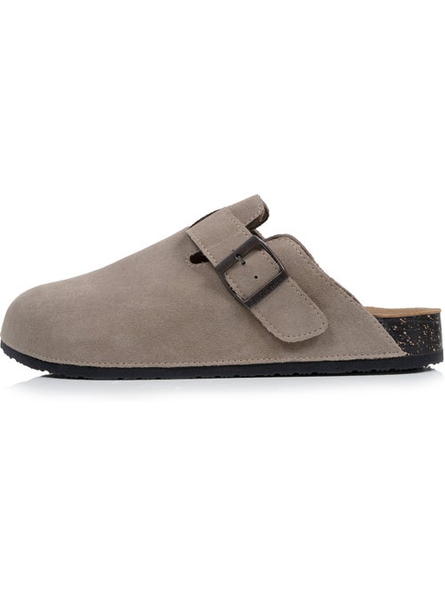 Zoccoli soletta in pelle extra-flessibile - inserto comfort sul tallone - Kiabi