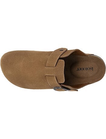 Zoccoli soletta in pelle extra-flex - toppa comfort sul tallone isotoner