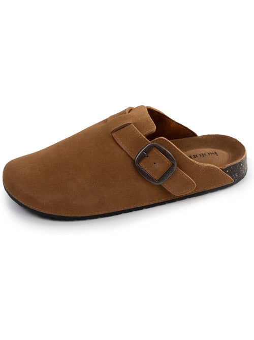 Zoccoli soletta in pelle extra-flex - toppa comfort sul tallone isotoner - Kiabi Zoccoli soletta in pelle extra-flex - toppa comfort sul tallone isotoner - Kiabi