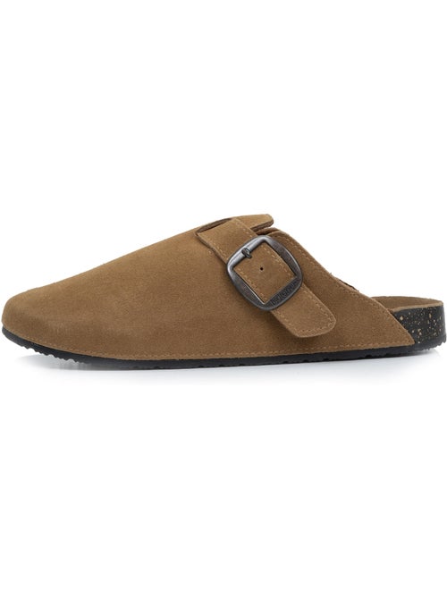 Zoccoli soletta in pelle extra-flex - toppa comfort sul tallone isotoner - Kiabi Zoccoli soletta in pelle extra-flex - toppa comfort sul tallone isotoner - Kiabi