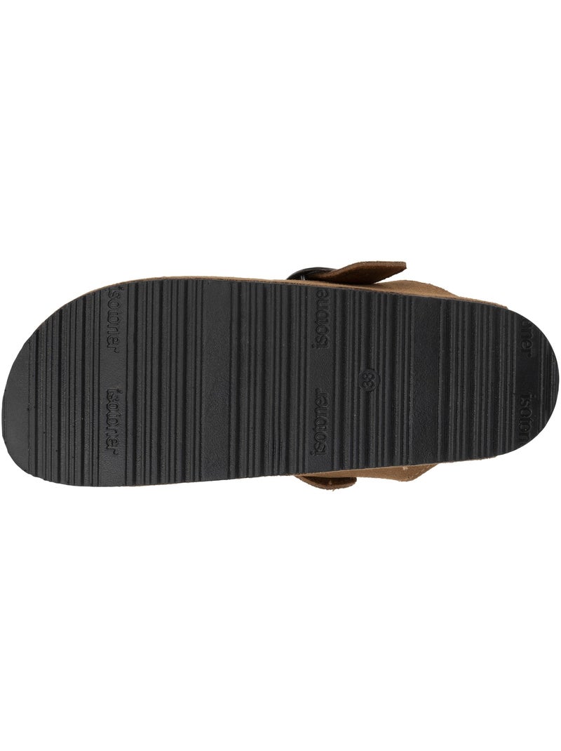 Zoccoli soletta in pelle extra-flex - toppa comfort sul tallone isotoner Cammello - Kiabi