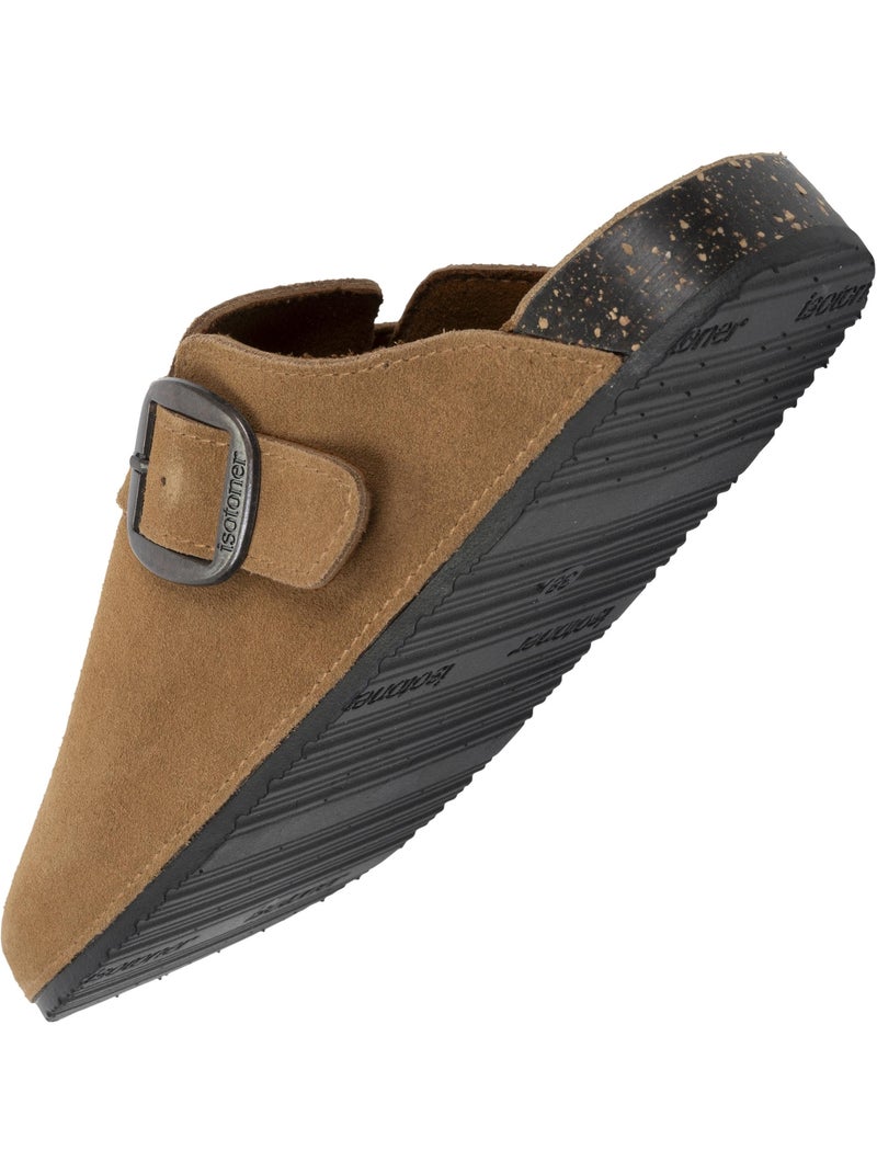 Zoccoli soletta in pelle extra-flex - toppa comfort sul tallone isotoner Cammello - Kiabi