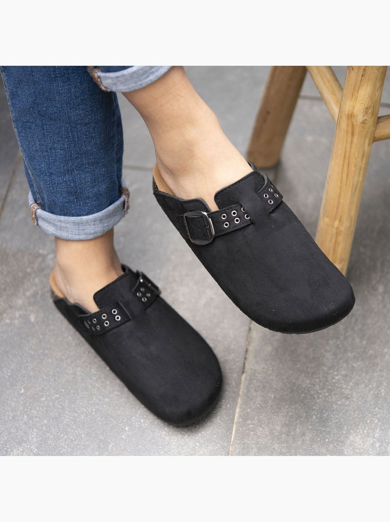 Zoccoli Soletta in pelle extra-flex - Toppa comfort sul tallone  Isotoner Nero - Kiabi