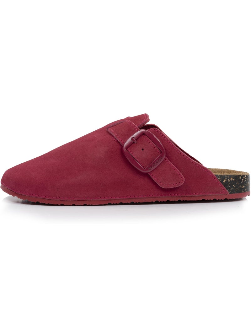 Zoccoli soletta in pelle extra-flex - toppa comfort sul tallone isotoner Rosa lampone - Kiabi