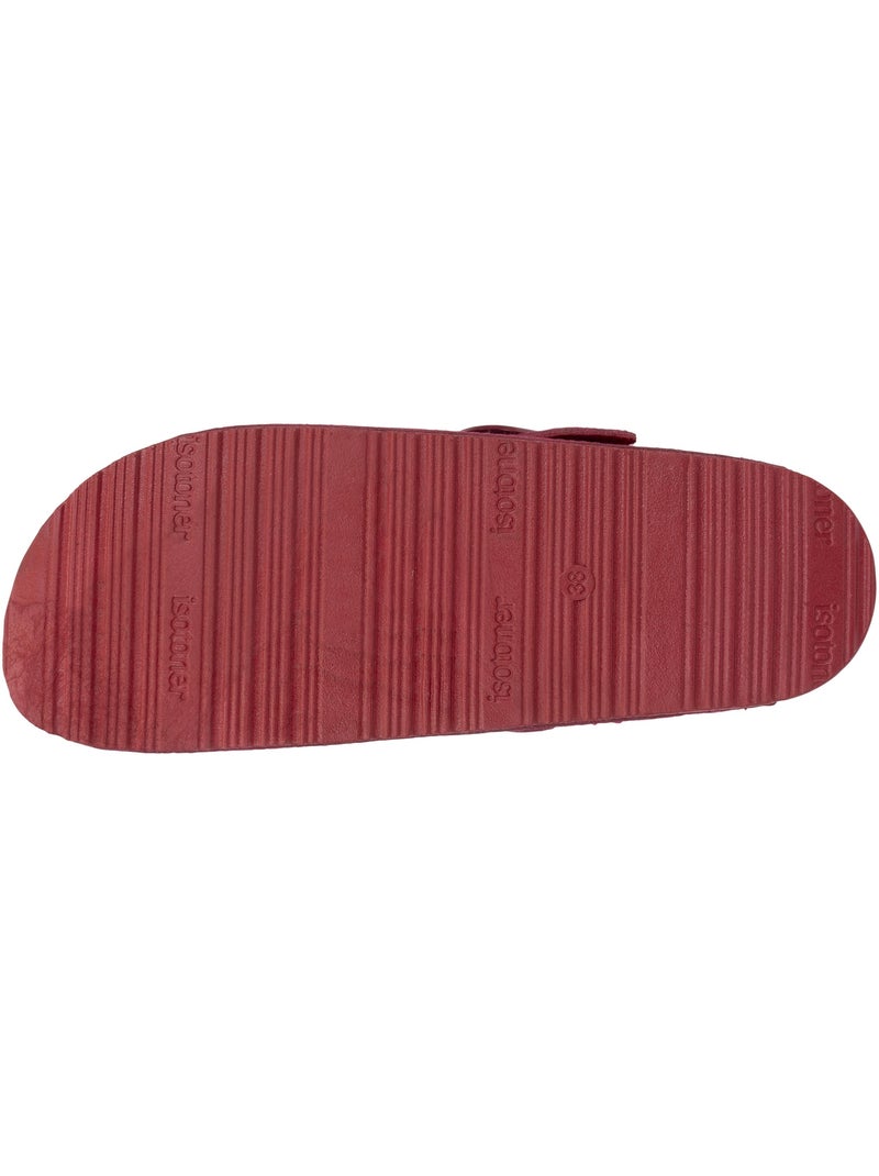 Zoccoli soletta in pelle extra-flex - toppa comfort sul tallone isotoner Rosa lampone - Kiabi