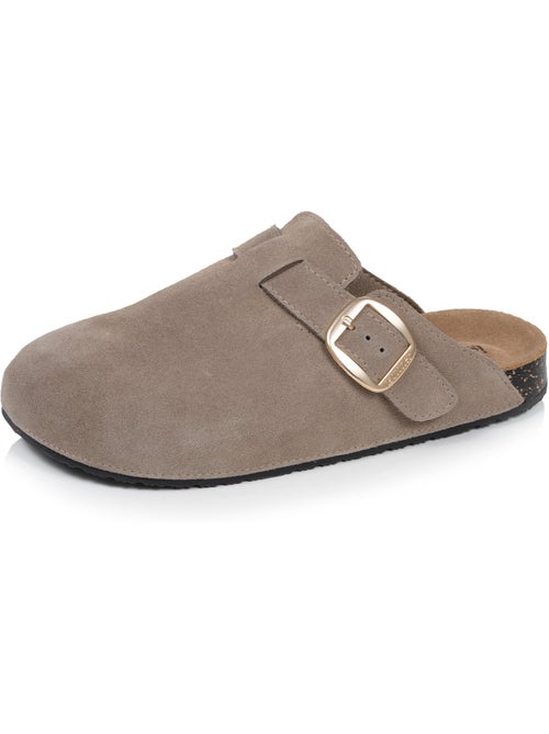 Zoccoli soletta in pelle extra-flex - toppa comfort sul tallone isotoner - Kiabi Zoccoli soletta in pelle extra-flex - toppa comfort sul tallone isotoner - Kiabi