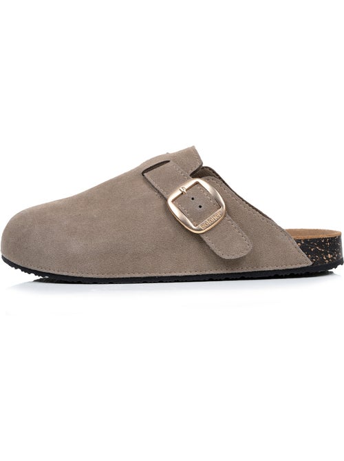 Zoccoli soletta in pelle extra-flex - toppa comfort sul tallone isotoner - Kiabi Zoccoli soletta in pelle extra-flex - toppa comfort sul tallone isotoner - Kiabi