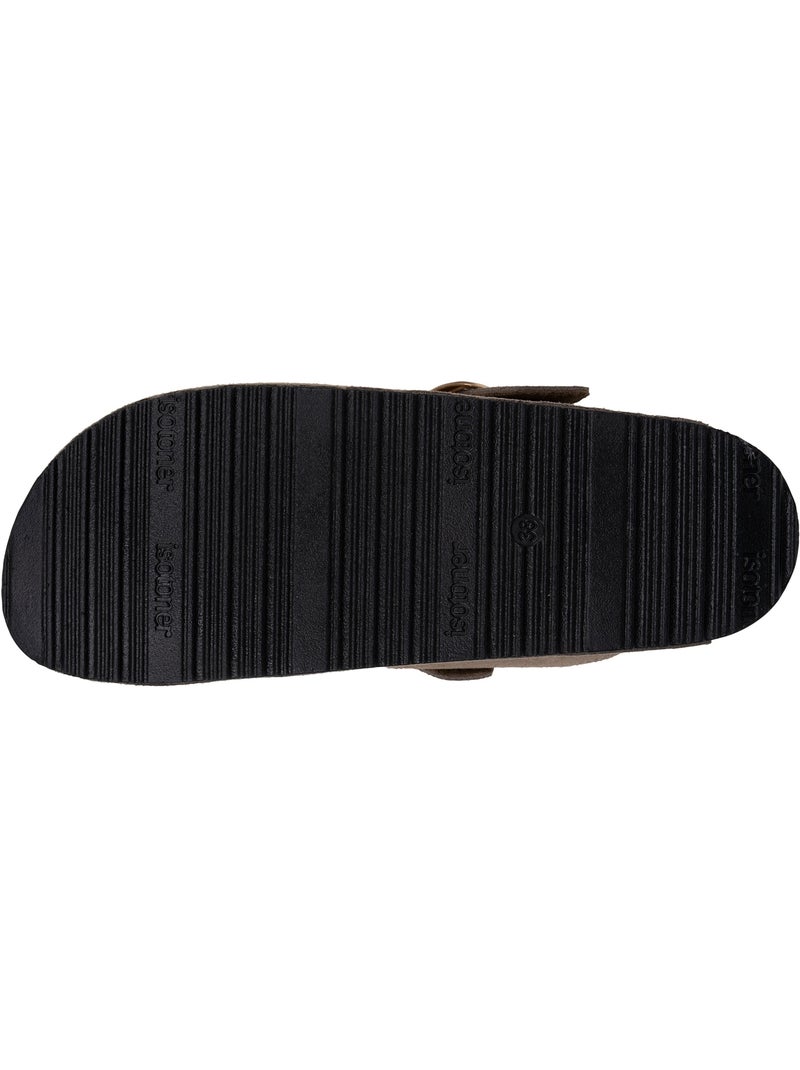 Zoccoli soletta in pelle extra-flex - toppa comfort sul tallone isotoner Tortora - Kiabi