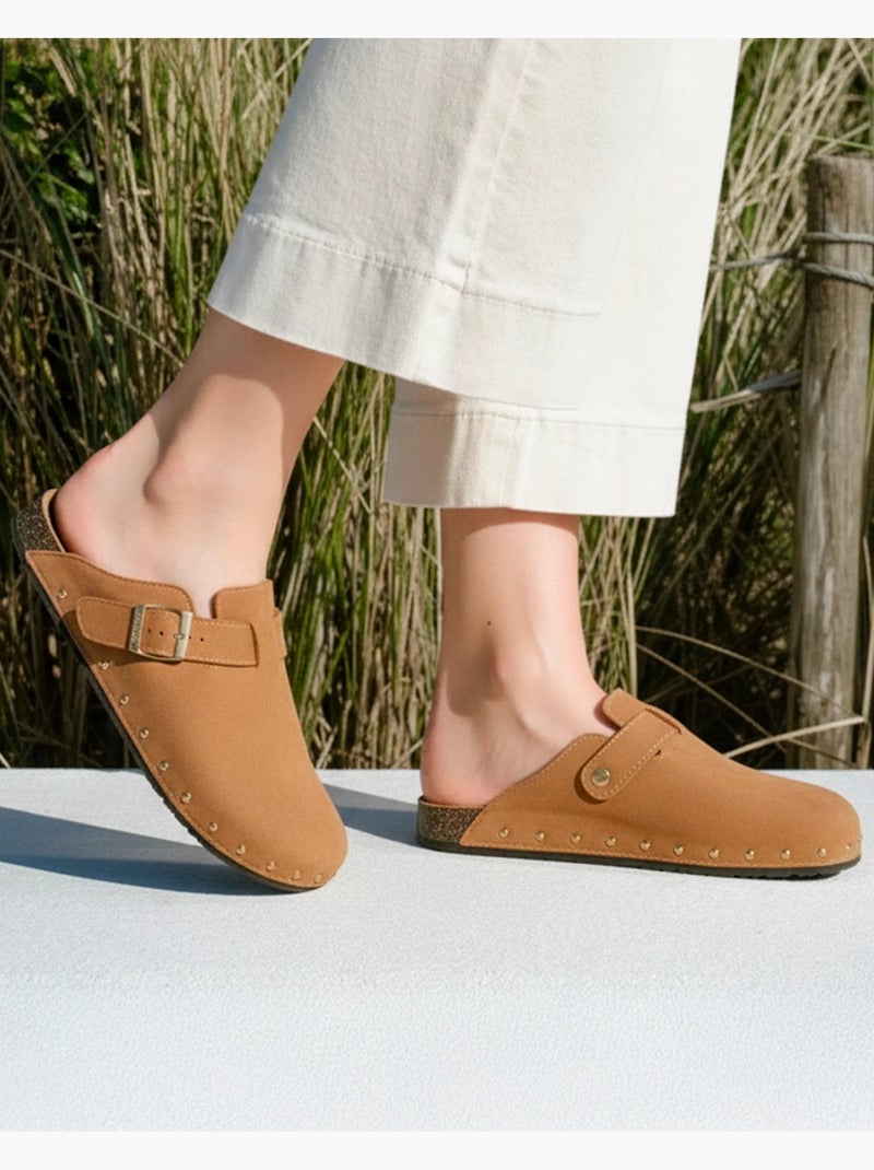 Zoccoli suola extra-flex e leggera, patch sul tallone ultra-confortevole  Isotoner Cammello - Kiabi
