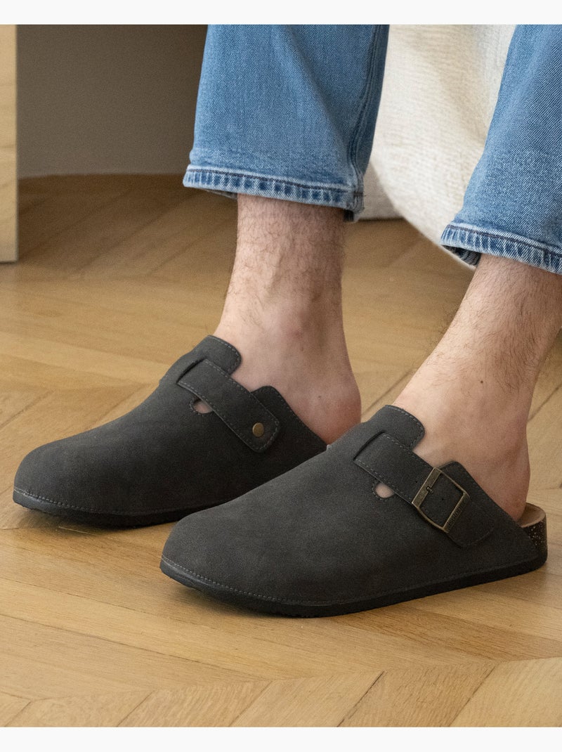 Zoccoli suola extra-flex, leggera, patch sul tallone Grigio - Kiabi