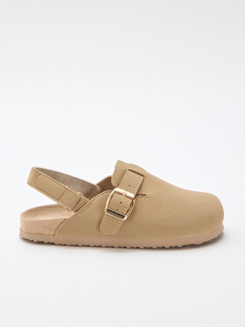 Zoccolo in suedette Beige - Kiabi