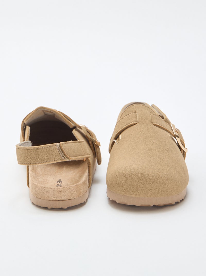Zoccolo in suedette Beige - Kiabi