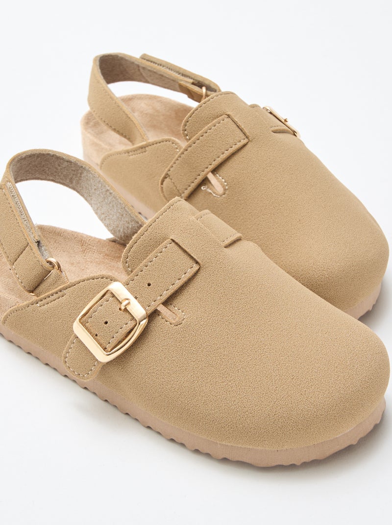 Zoccolo in suedette Beige - Kiabi
