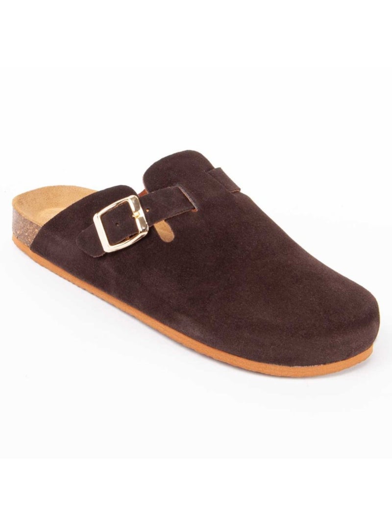 Zoccolo Pelle Naturale Purapiel Marrone - Kiabi