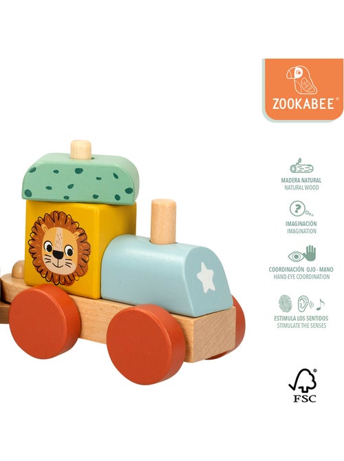 Zookabee trenino di legno con animali woomax - Kiabi Zookabee trenino di legno con animali woomax - Kiabi